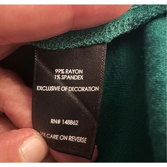 Torrid Green Sleeveless Top With Crochet Detail Sz 5X - Picture 5 of 5